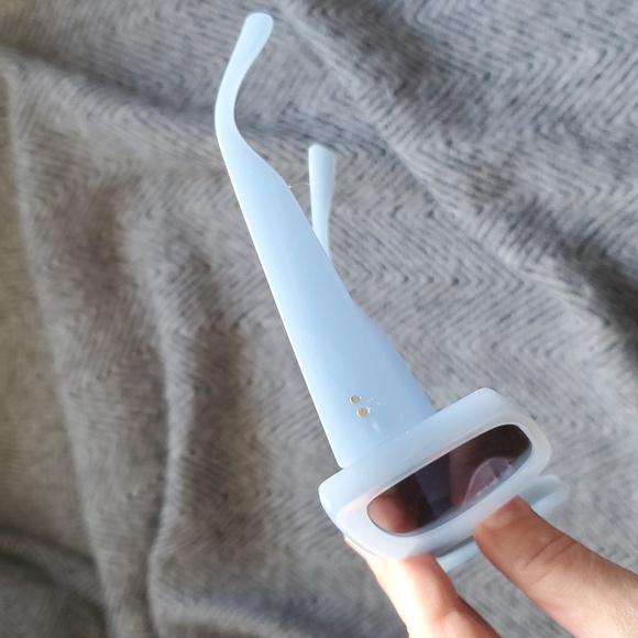 Blue Rectangular Sunglasses - Picture 8 of 8